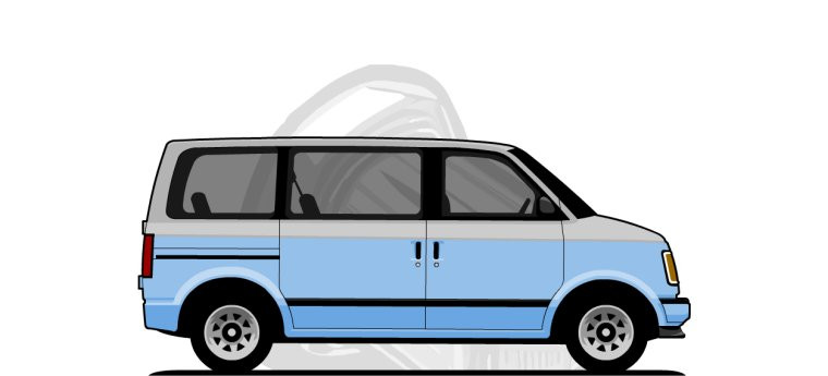 Chevrolet Astro original content side profile illustration