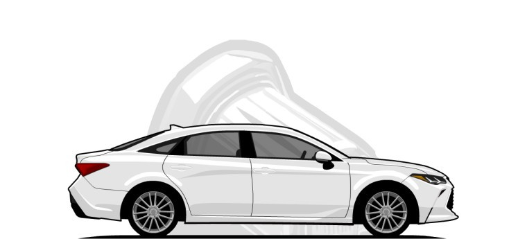 Toyota  Avalon original content side profile illustration