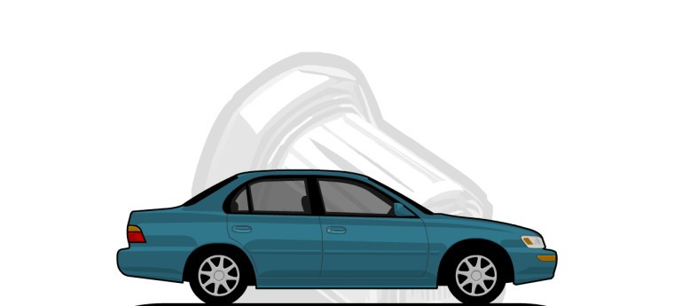 Toyota  Corolla original content side profile illustration