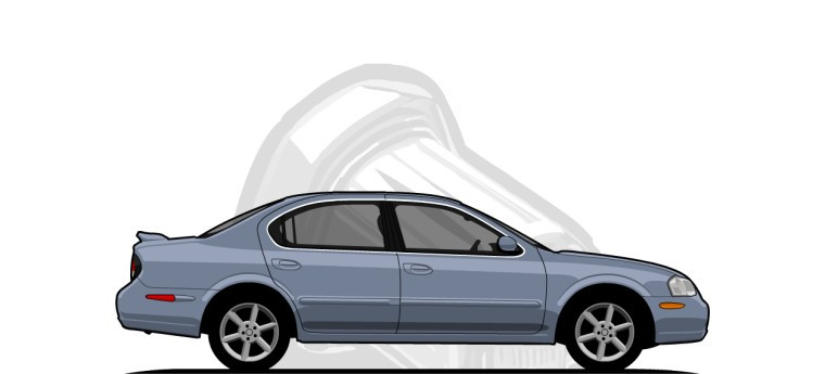 Nissan  Maxima original content side profile illustration