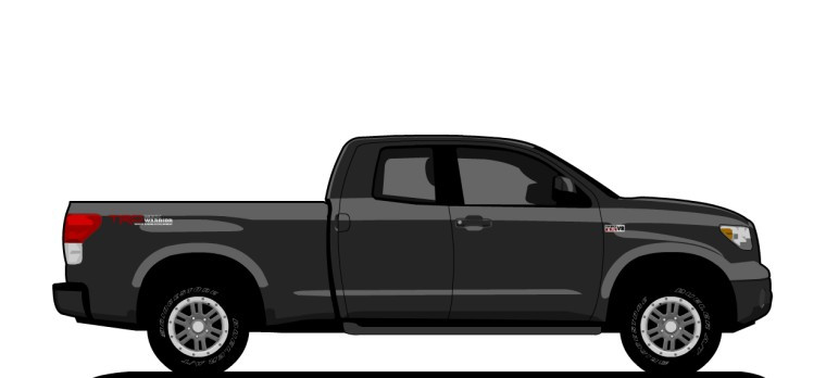 Toyota  Tundra original content side profile illustration