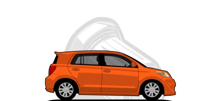 Scion  xD original content side profile illustration