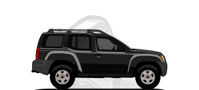 Nissan  Xterra original content side profile illustration